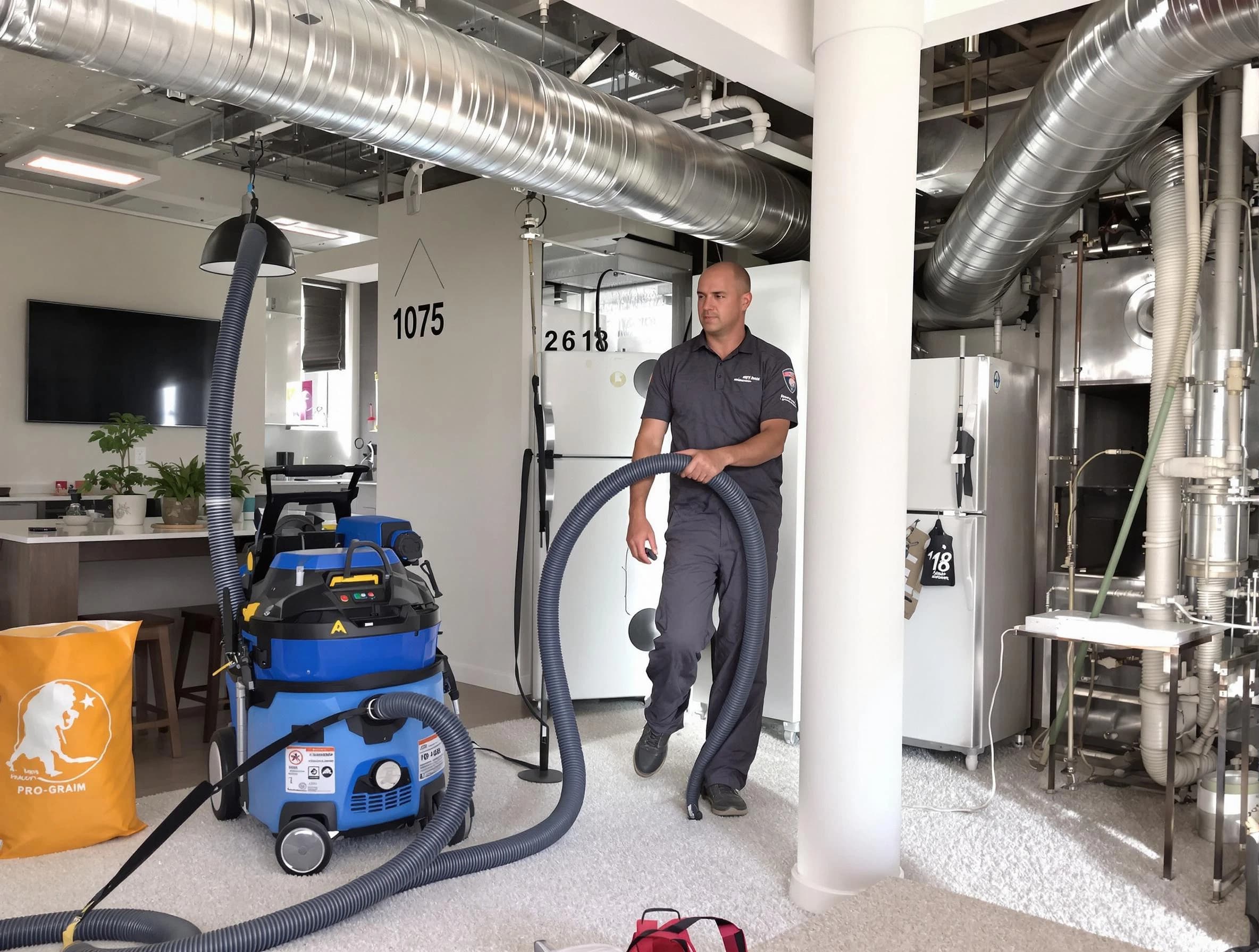 Hemet Air Duct Cleaning expert performing detailed indoor duct cleaning for improved air quality in Hemet