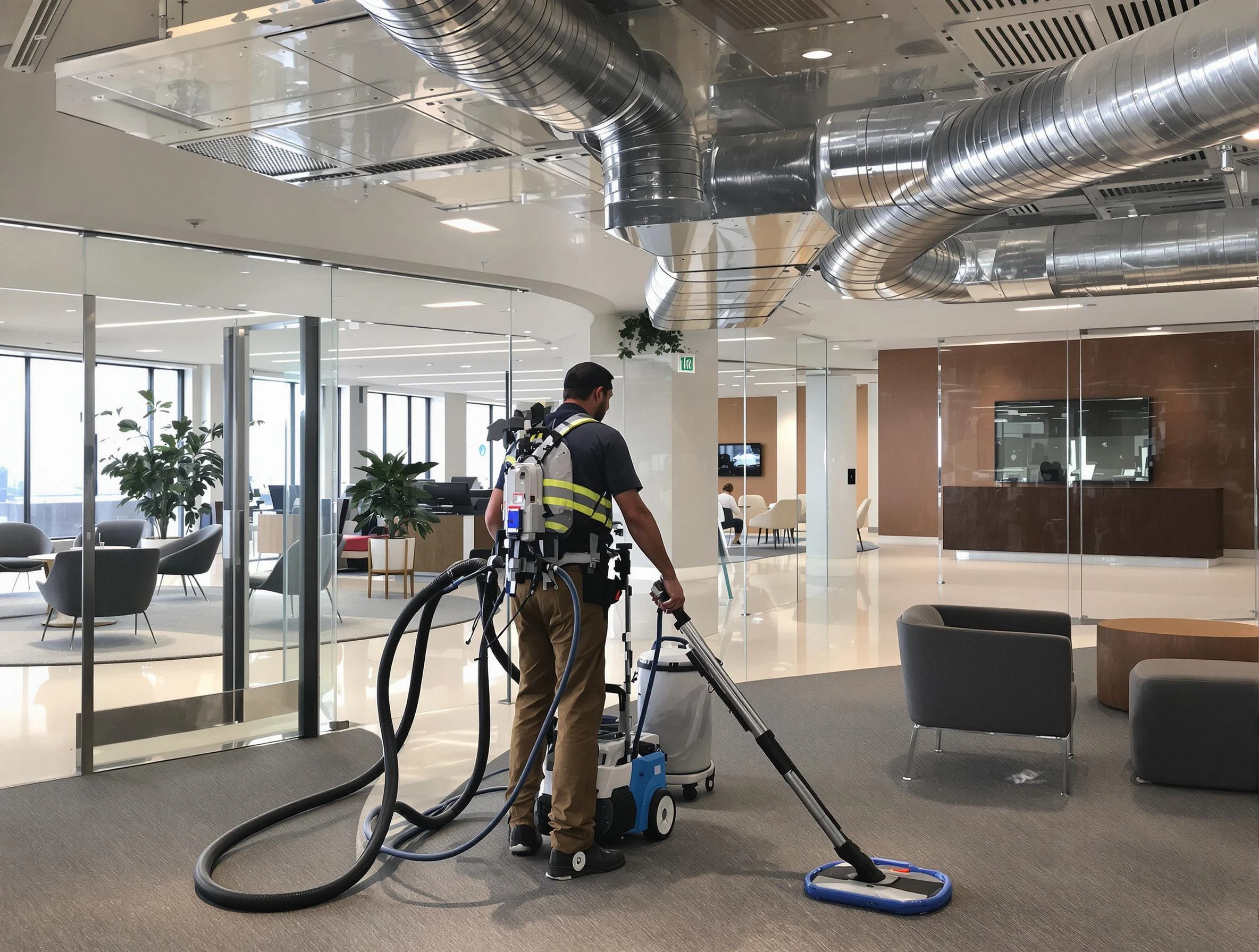 Commercial duct cleaning service by Hemet Air Duct Cleaning in Hemet