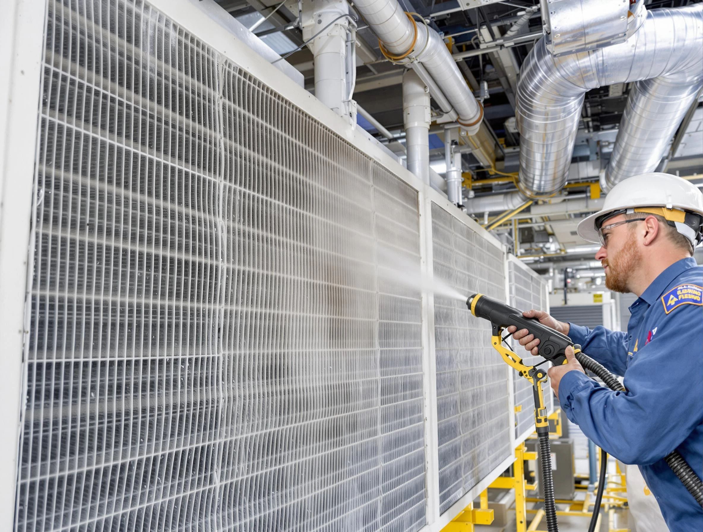 Professional commercial coil cleaning by Hemet Air Duct Cleaning in Hemet