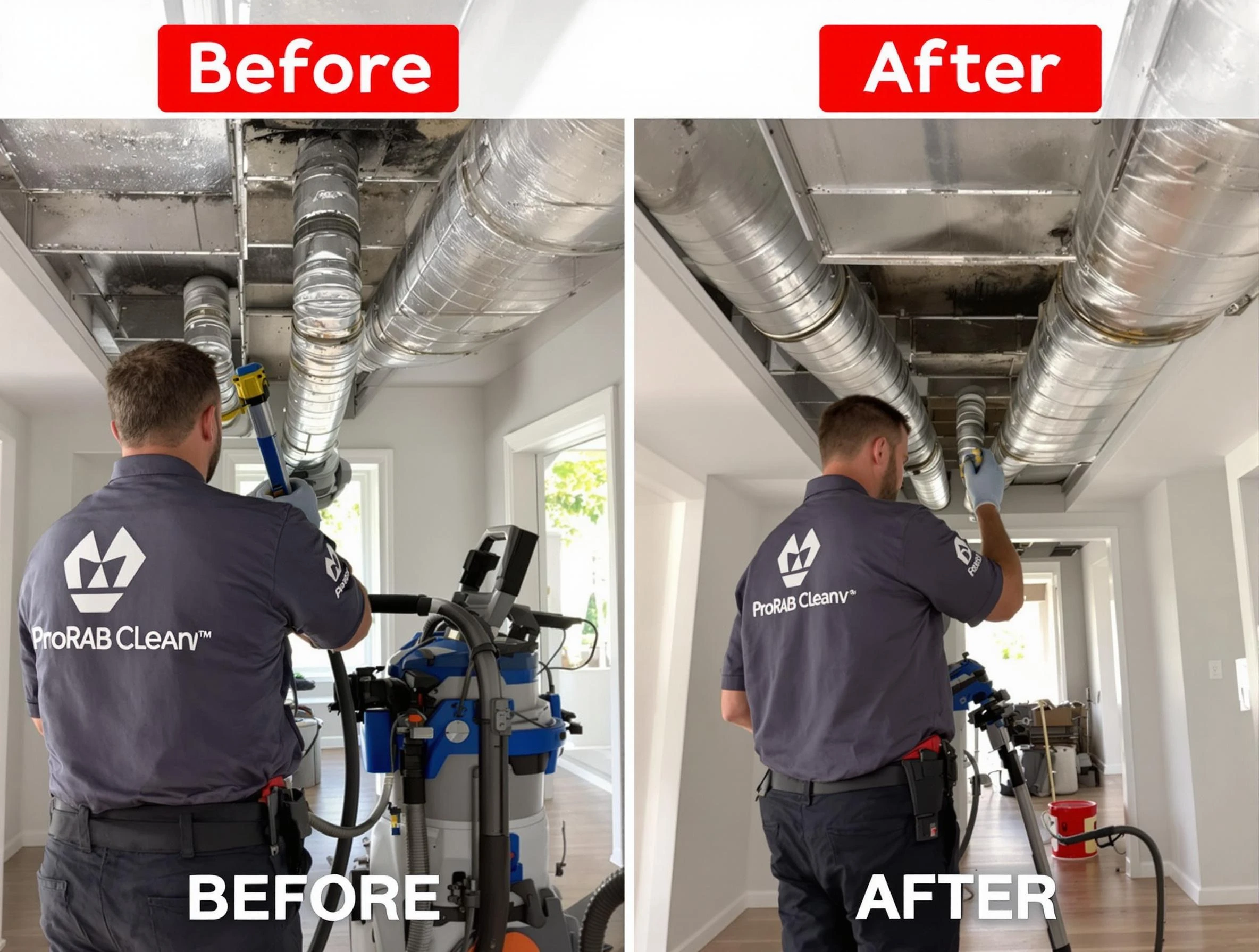 Hemet Air Duct Cleaning expert performing thorough residential duct cleaning in a Hemet home